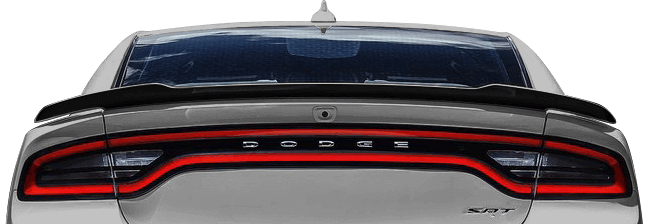 Image of SRT Hellcat / SRT 392 / R/T Scat Pack Rear Spoiler Edge Blackout on 2015 Dodge Charger