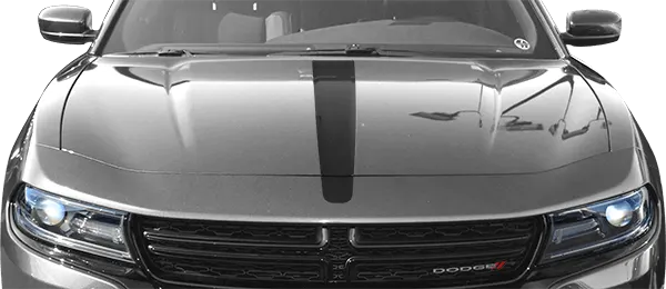 2015 to 2023 Dodge Charger Hood Center Stripe . Installed on Car