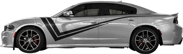 Fits Dodge Charger 2015-2021 Upper Custom Power Hemi Hood Vinyl Decal Matte