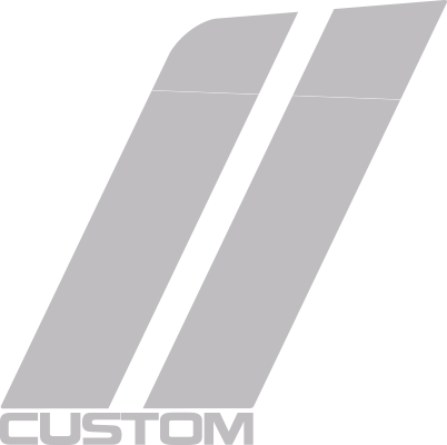 Matte Black Zr2 Fender Hood Hash Stripes For 2023-2025 Chevrolet Colorado