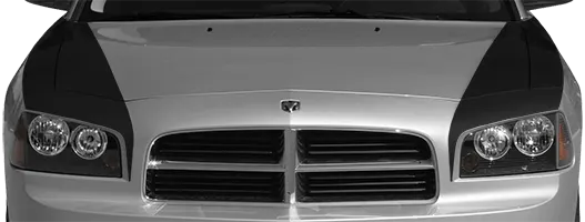 2006-2010 Charger Hood Side Blackouts on vehicle image.