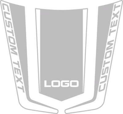Hockey Stick Hood Decal Graphic Design Style 04