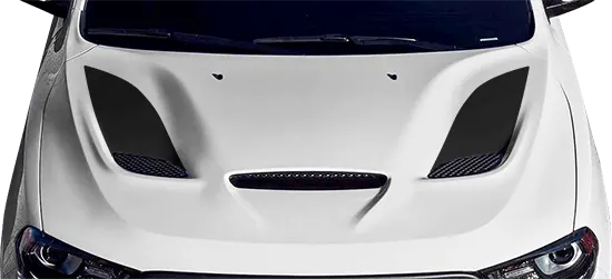 2018-2021 Durango SRT Hood Vent / Nostril Flares on vehicle image.