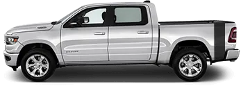 Image of Rumblebee Bedside Tail Stripes on the 2019 Dodge RAM 1500