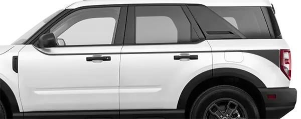 2021-2024 Bronco Sport Mid-Line Accent Stripe Decals on vehicle image.