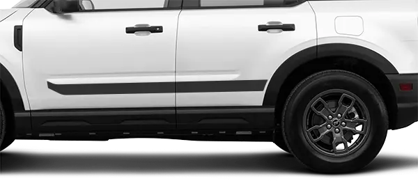 2021-2024 Bronco Sport Rocker Panel Stripes on vehicle image.