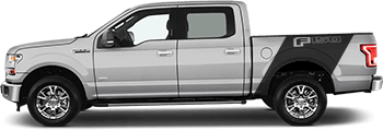 Image of Bedside Banner Rally Stripes on the 2015 Ford F-150