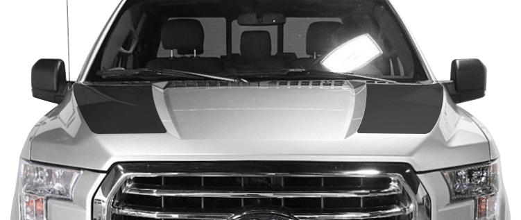 Ford F-150 2015 to 2021 Hood Cowl Stripes