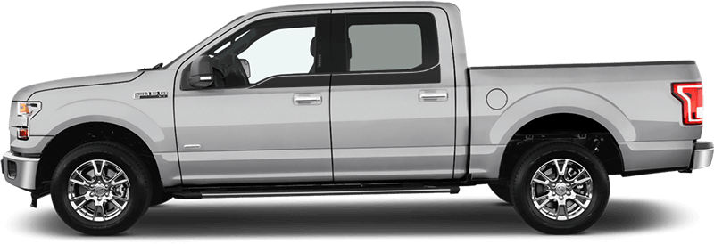 2015-2021 F-150 Upper Door Accent Side Stripes on vehicle image.