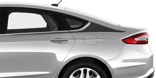 2013-2020 Fusion Rear Quarter Shark Fin Stripes on vehicle image.