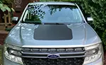 Picture of 2022 Ford Maverick Center Hood Decal Graphic Blackout Installed By Customer