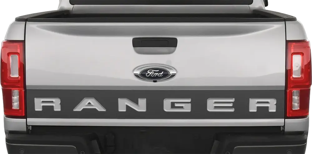 2019 to 2023 Ford Ranger Lower Tailgate Accent Decal Graphic . Installed on Car