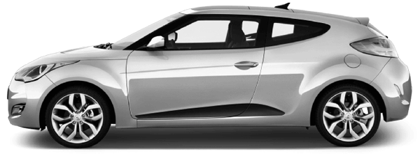 2011 to 2017 Hyundai Veloster Lower Side Scallop Accents . Installed on Car