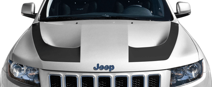 Jeep Grand Cherokee 2011 to Present SRT Hood Hockey Stick Stripes