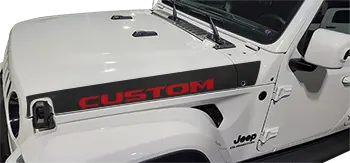 BUY and CUSTOMIZE Jeep Wrangler JL JLU / Gladiator JT - Hood Side Stripe Graphics